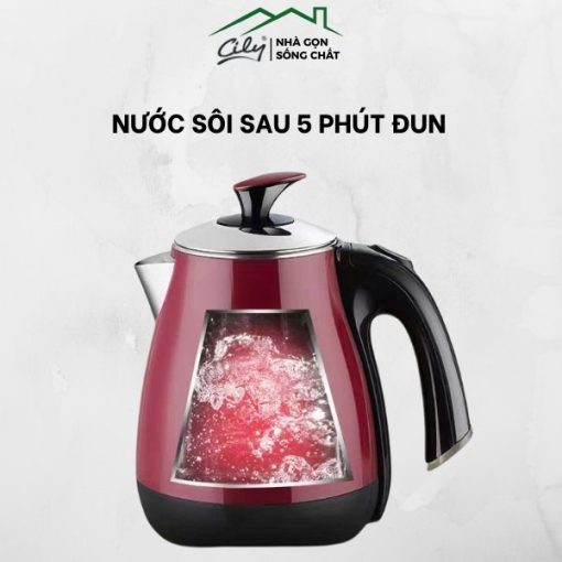 Ấm siêu tốc Jing gu M-YSD305 inox 304 dung tích 1.8L