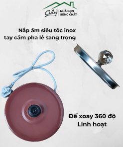 ấm đun nước an toàn vỏ nhựa cách nhiệt