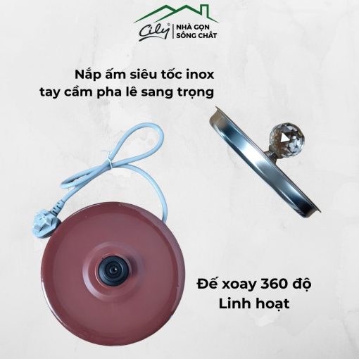 ấm đun nước an toàn vỏ nhựa cách nhiệt