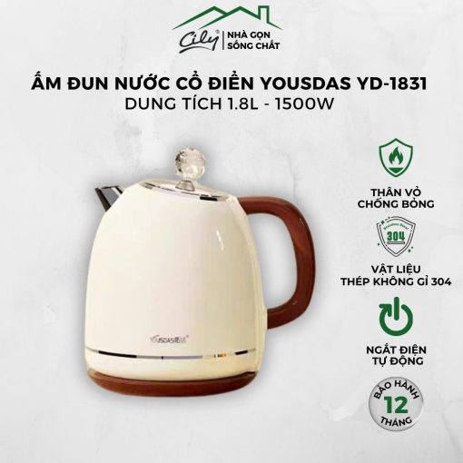 ấm đun nước cách nhiệt yd-1831