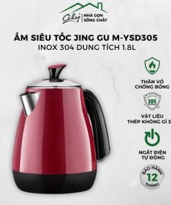 Ấm siêu tốc Jing gu M-YSD305 inox 304 dung tích 1.8L