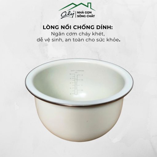 Lòng nồi chống dính và nắp thoát hơi Mashitar ZW-666