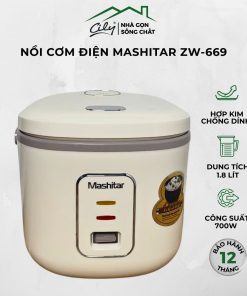Nồi cơm điện Mashitar ZW-669 dung tích 1.8L công suất 700W