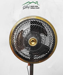 Quạt cây tuần hoàn FS-C1207 màu đen, điều chỉnh chiều cao từ 85 đến 104 cm
