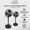 Quạt cây tuần hoàn FS-C1207 màu đen, điều chỉnh chiều cao từ 85 đến 104 cm