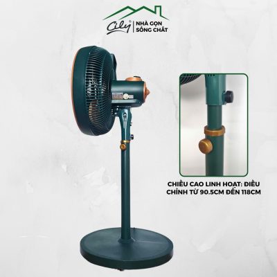 Chân đế chắc chắn và mô tơ đồng bền bỉ quạt FS-400