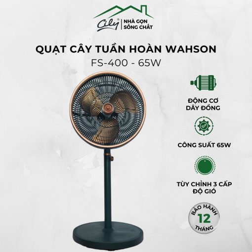 Quạt cây tuần hoàn FS-400, công suất 65W, mô tơ đồng
