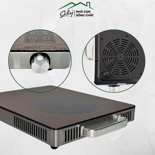 Bếp Longli HY-T222 điều khiển cảm ứng kết hợp núm xoay tiện dụng