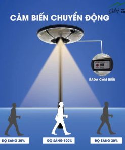 Đèn UFO năng lượng mặt trời 800W, 780 bóng LED, cảm biến chuyển động thông minh, chống nước IP67 – Cily.com.vn