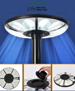 Đèn UFO năng lượng mặt trời 800W, 780 bóng LED, cảm biến chuyển động thông minh, chống nước IP67 – Cily.com.vn