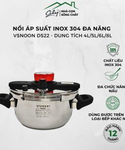Nồi áp suất đa năng inox cao cấp phù hợp mọi loại bếp