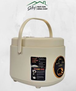 Nồi cơm điện mini Meidai GB20-B2 1L thiết kế nhỏ gọn màu trắng ngà
