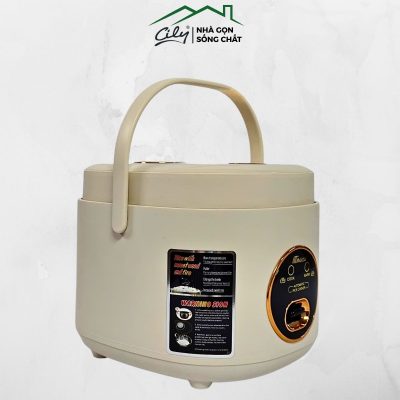 Nồi cơm điện mini Meidai GB20-B2 1L thiết kế nhỏ gọn màu trắng ngà