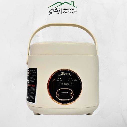 Nồi cơm điện mini Meidai GB20-B2 1L thiết kế nhỏ gọn màu trắng ngà