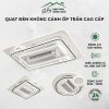 Quạt đèn không cánh ốp trần LED 3 chế độ, xoay 180 độ, điều khiển từ xa – Cily.com.vn