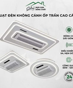 Quạt đèn ốp trần không cánh LED 3 chế độ – điều khiển từ xa – Cily.com.vn