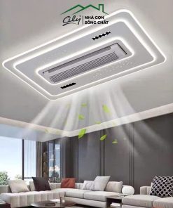 Quạt đèn ốp trần không cánh LED 3 chế độ – điều khiển từ xa – Cily.com.vn