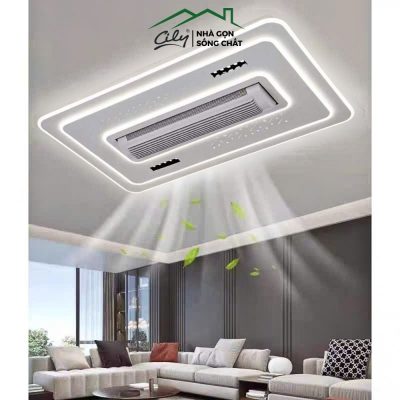 Quạt đèn ốp trần không cánh LED 3 chế độ – điều khiển từ xa – Cily.com.vn