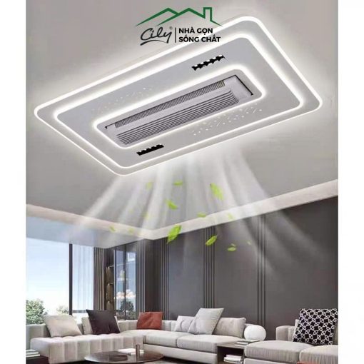 Quạt đèn ốp trần không cánh LED 3 chế độ – điều khiển từ xa – Cily.com.vn