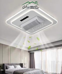 Quạt đèn ốp trần không cánh LED 3 chế độ – điều khiển từ xa – Cily.com.vn