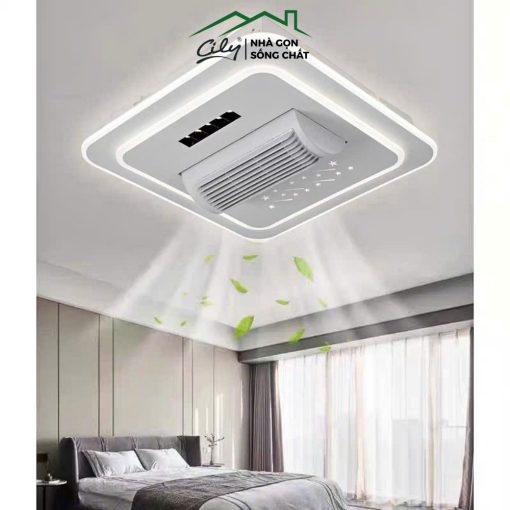 Quạt đèn ốp trần không cánh LED 3 chế độ – điều khiển từ xa – Cily.com.vn