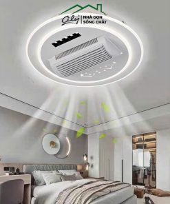 Quạt đèn ốp trần không cánh LED 3 chế độ – điều khiển từ xa – Cily.com.vn