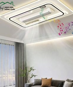 Quạt đèn ốp trần thông minh tích hợp loa Bluetooth, LED 200W, điều khiển từ xa và giọng nói AI – Cily.com.vn