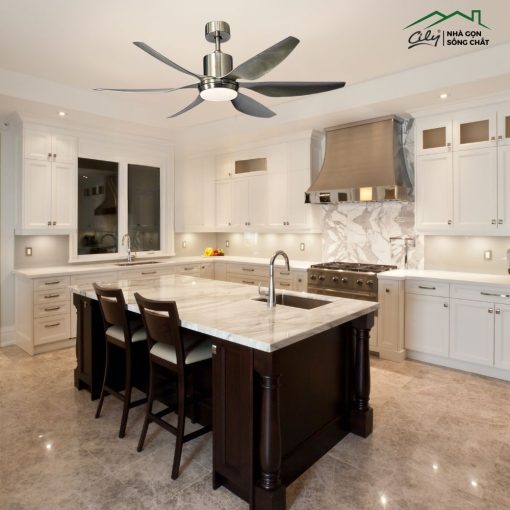 Quạt trần cao cấp cánh acrylic trong suốt, động cơ dây đồng – Quạt trần đẹp 2025