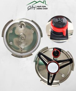Nồi áp suất inox đa năng dung tích 4L đến 12L – nắp xoay 3 ngàm