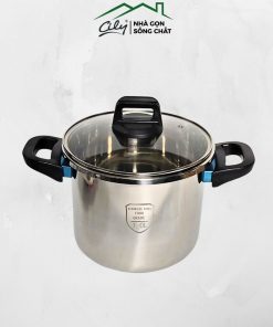 Chi tiết nắp mở xoay 3 ngàm an toàn cho nồi áp suất inox