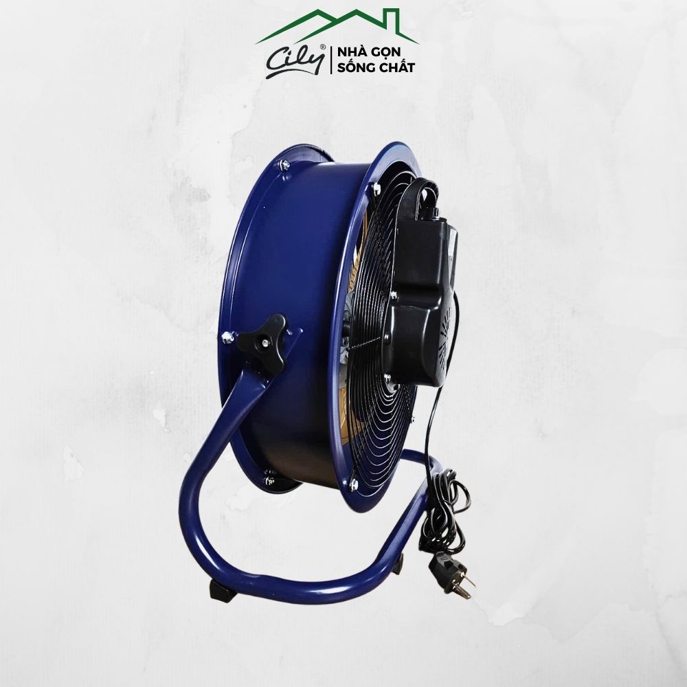 Quạt Sàn Tăng Áp Công Nghiệp Yingqi 5 Cánh Nhôm Chống Rung 150W–200W Gió Mạnh 1400rpm Lưới Đôi An Toà - Hình ảnh 5