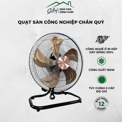 Quạt sàn công nghiệp chân quỳ 150W